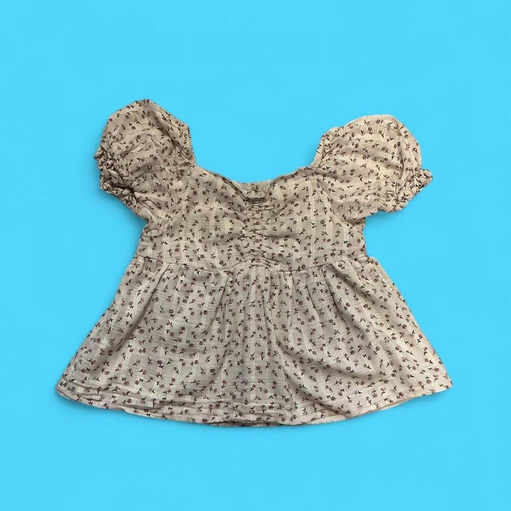 Between floral babydoll top